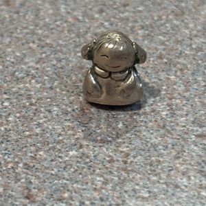 Pandora Silver smiling girl charm